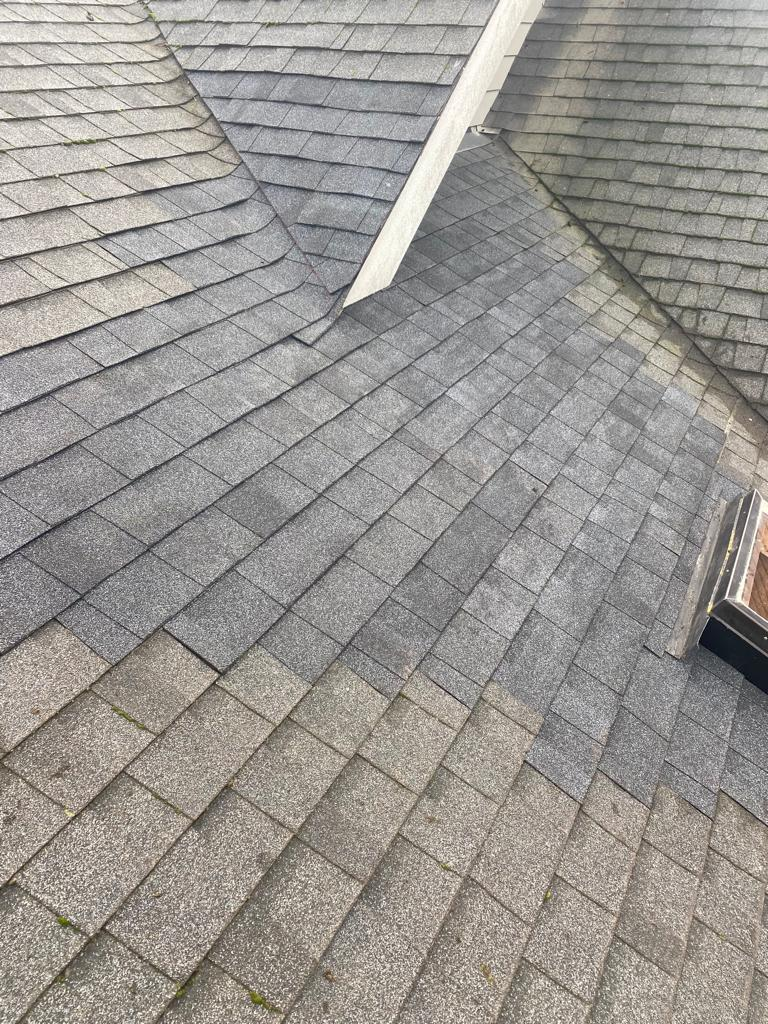 Roof after professional repair in Surrey, leak fixed